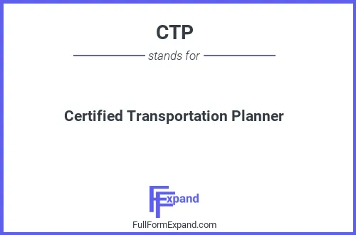 Full form of CTP