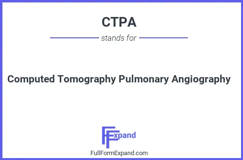 Full form of CTPA