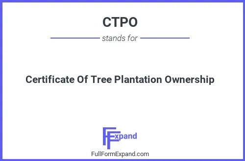 Full form of CTPO