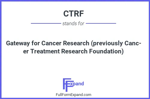 Full form of CTRF