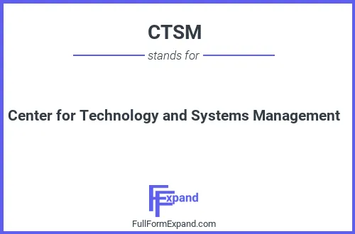 Full form of CTSM