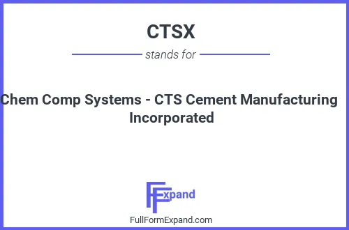 Full form of CTSX