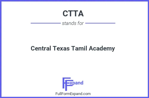 Full form of CTTA