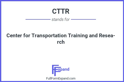 Full form of CTTR