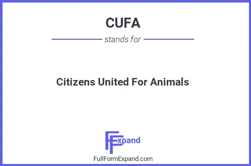 Full form of CUFA