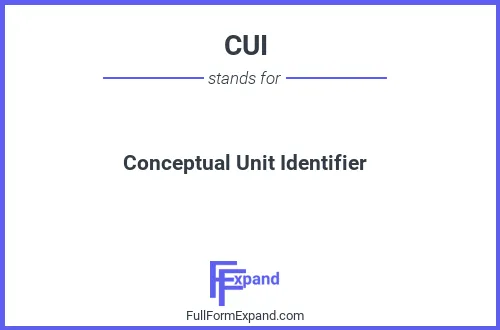 Full form of CUI