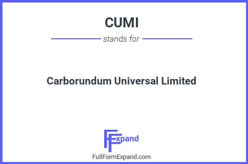Full form of CUMI