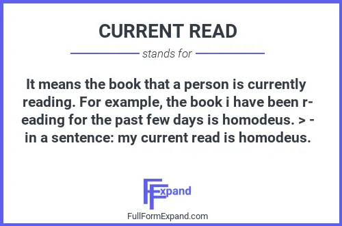 Full form of CURRENT READ