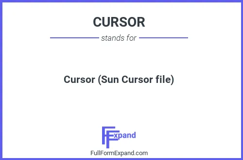 Full form of CURSOR