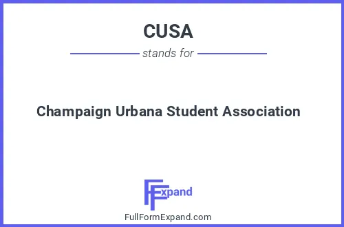 Full form of CUSA