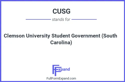 Full form of CUSG