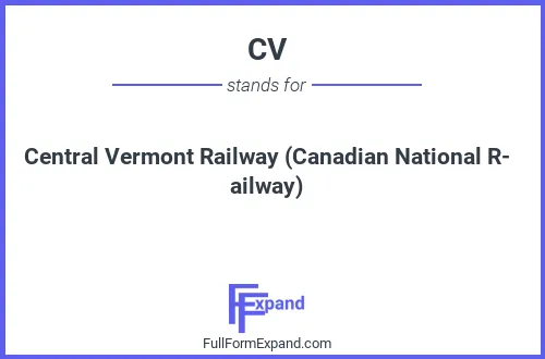 Full form of CV