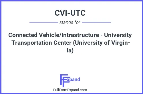 Full form of CVI-UTC