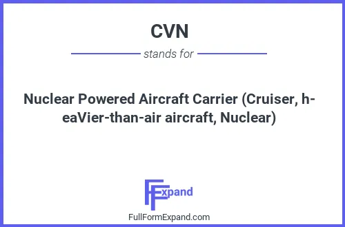 Full form of CVN