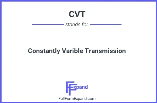 Full form of CVT