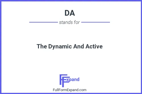 Full form of DA