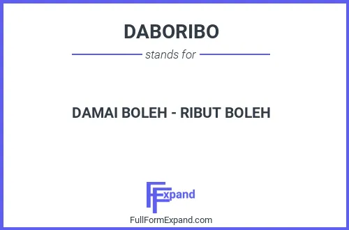 Full form of DABORIBO