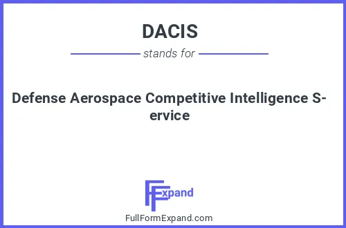 Full form of DACIS