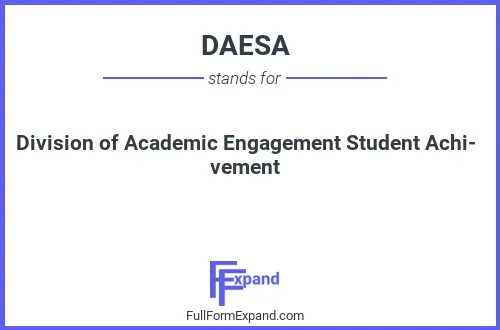 Full form of DAESA