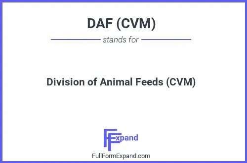 Full form of DAF (CVM)