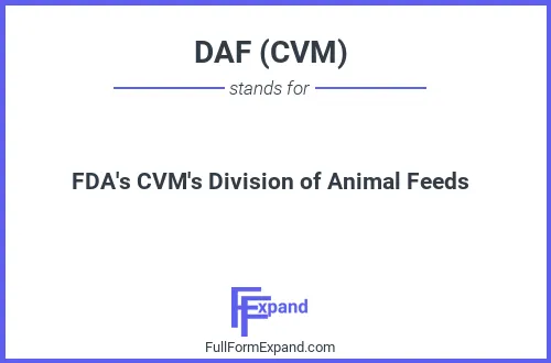 Full form of DAF (CVM)