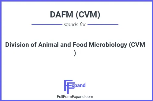 Full form of DAFM (CVM)