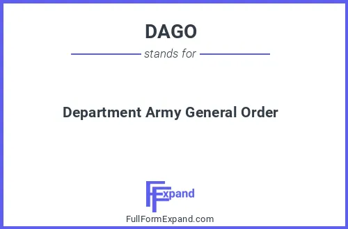 Full form of DAGO