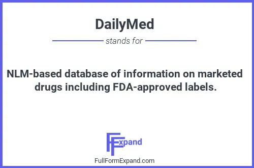 Full form of DailyMed