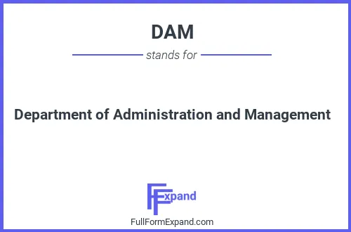 Full form of DAM