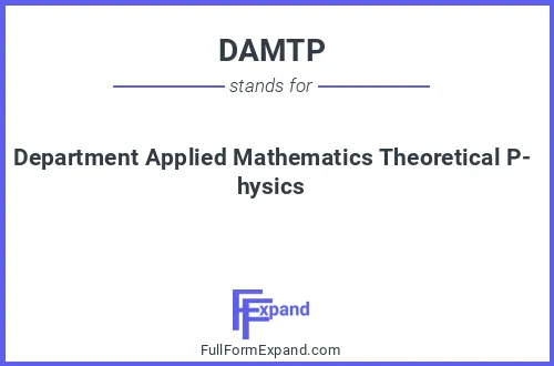 Full form of DAMTP