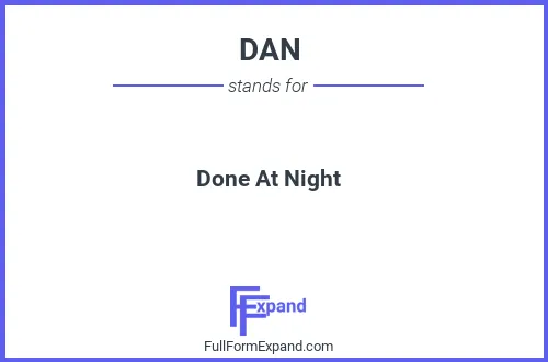 Full form of DAN