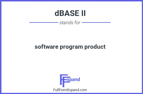 Full form of dBASE II