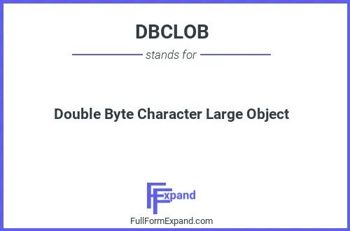 Full form of DBCLOB