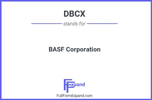 Full form of DBCX