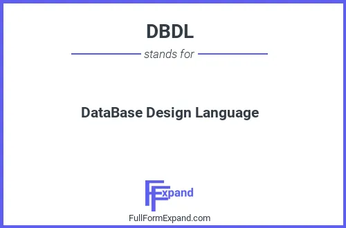 Full form of DBDL