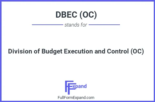 Full form of DBEC (OC)
