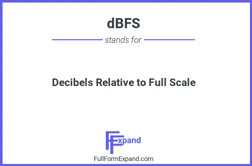 Full form of dBFS