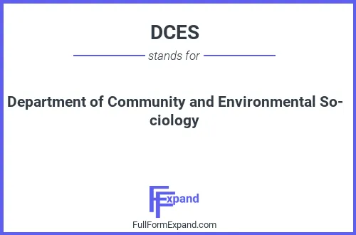 Full form of DCES