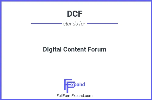 Full form of DCF