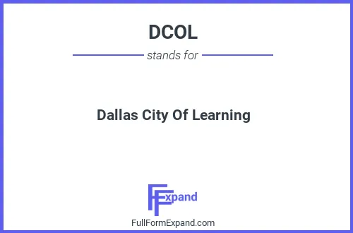 Full form of DCOL