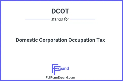 Full form of DCOT
