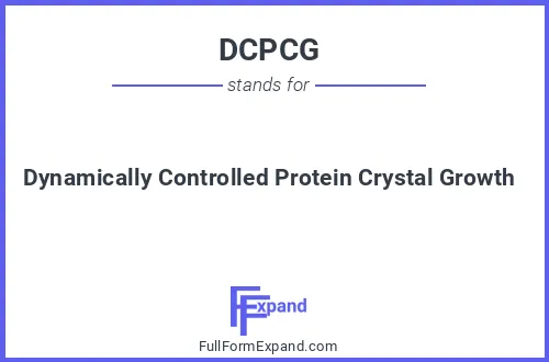 Full form of DCPCG