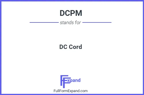 Full form of DCPM