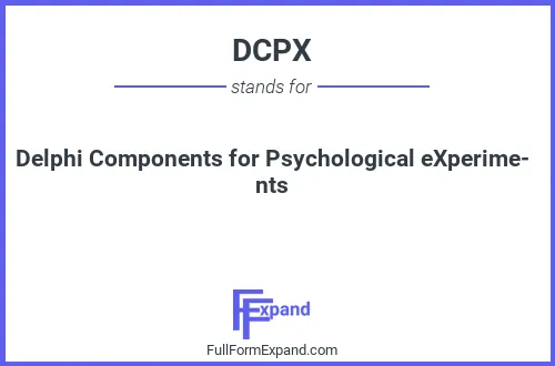 Full form of DCPX