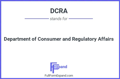 Full form of DCRA