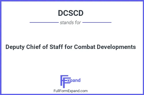 Full form of DCSCD