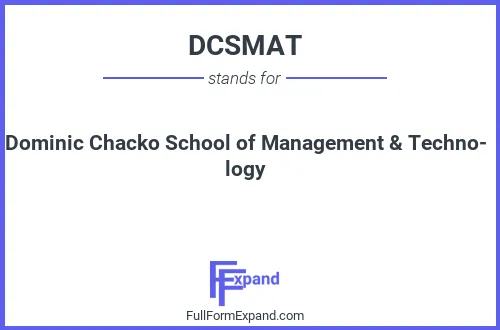 Full form of DCSMAT