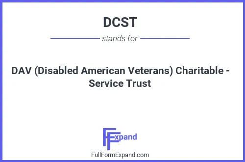 Full form of DCST