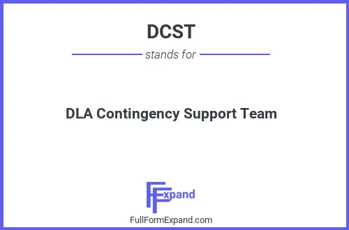 Full form of DCST
