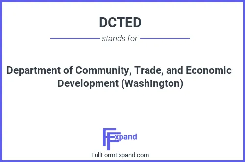 Full form of DCTED